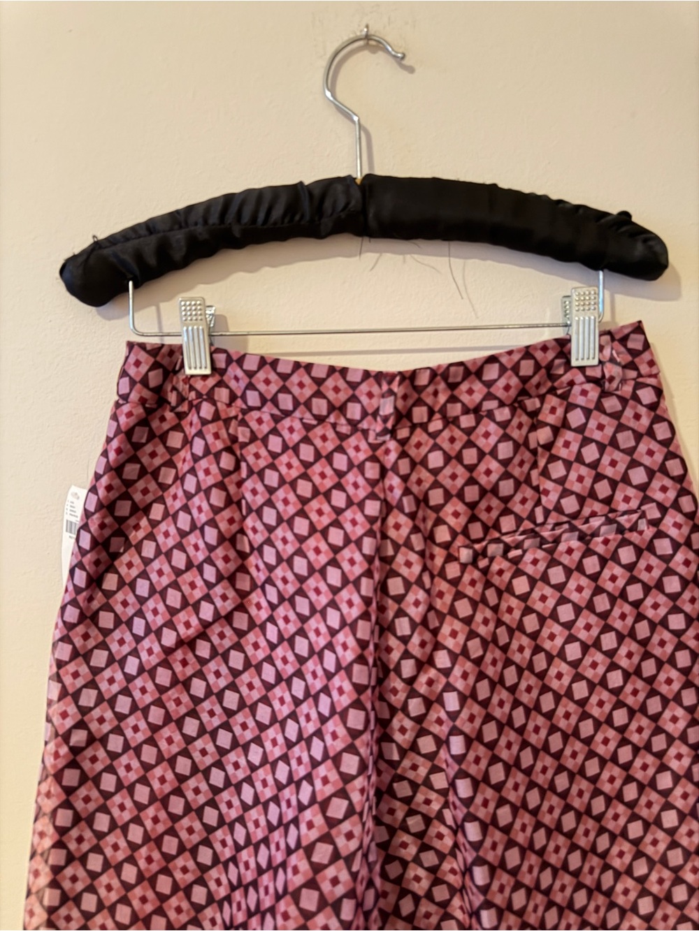 NWT Maeve by Anthropologie ‘The Avery’ Printed Wide-Leg 100% Silk Pants - Picture 12 of 13